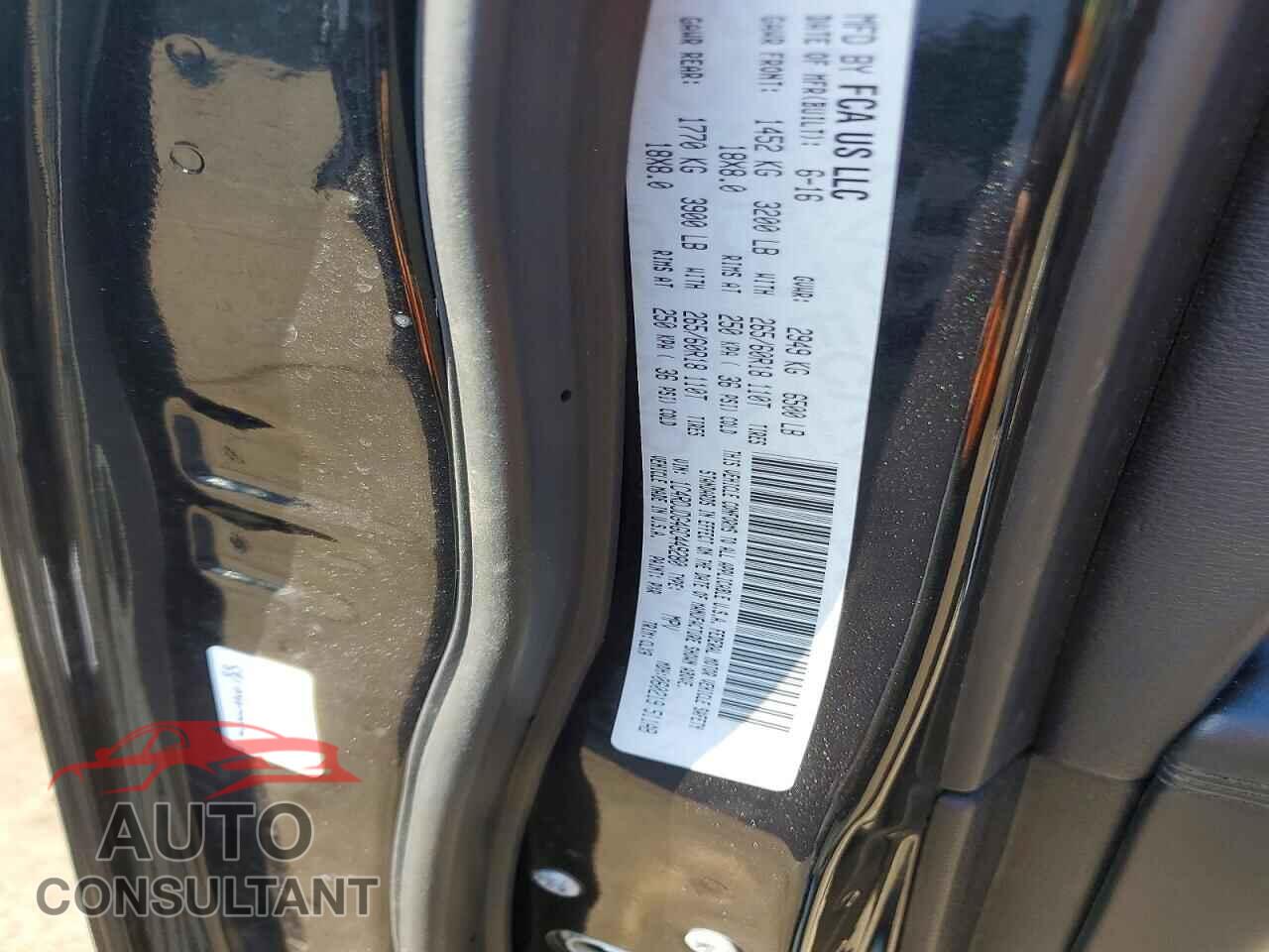 DODGE DURANGO 2016 - 1C4RDJDG4GC449280
