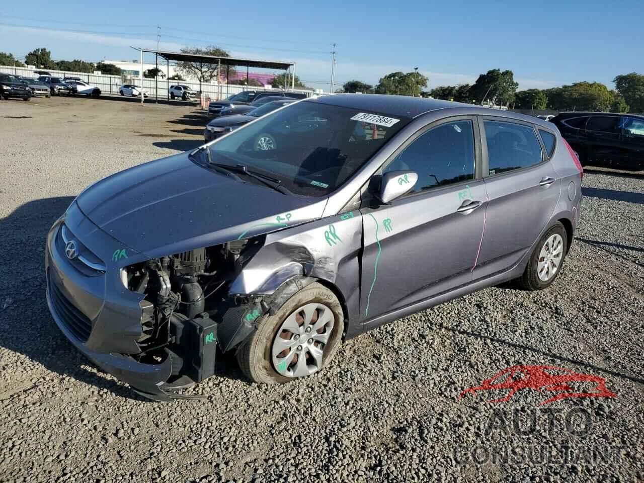 HYUNDAI ACCENT 2017 - KMHCT5AE2HU346756