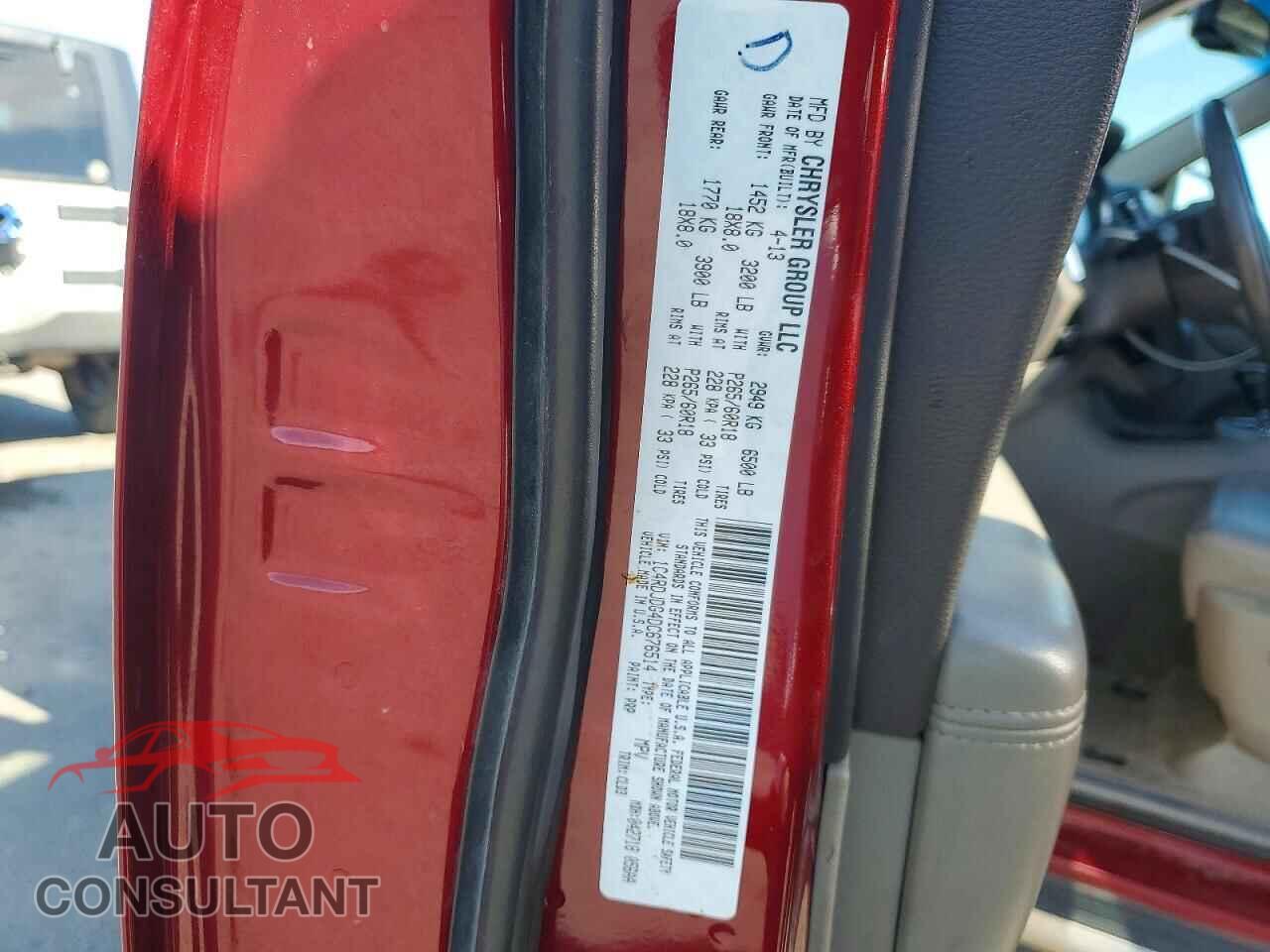 DODGE DURANGO 2013 - 1C4RDJDG4DC676514