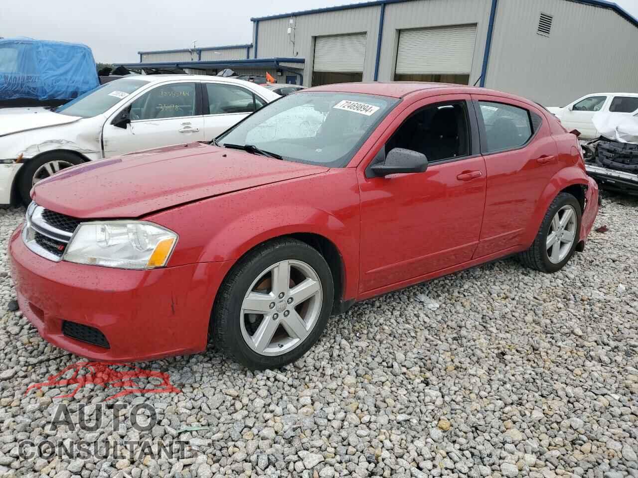 DODGE AVENGER 2013 - 1C3CDZAB2DN662925