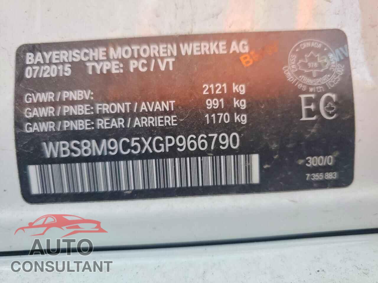 BMW M3 2016 - WBS8M9C5XGP966790