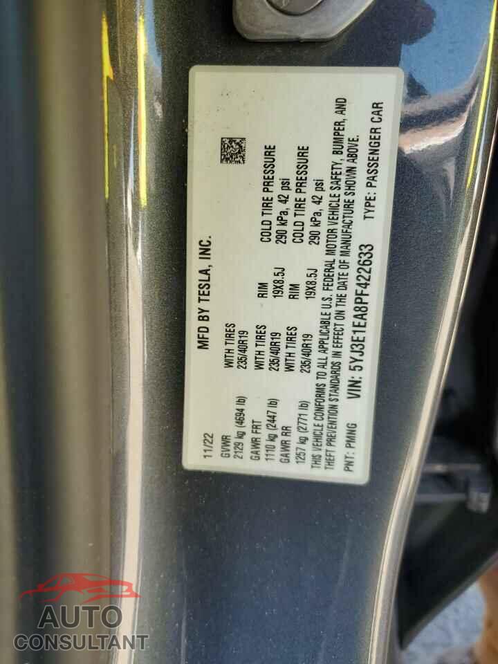 TESLA MODEL 3 2023 - 5YJ3E1EA8PF422633