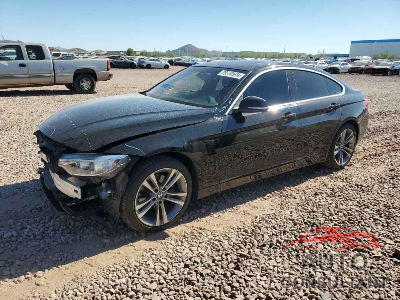 BMW 4 SERIES 2017 - WBA4F7C33HG788805