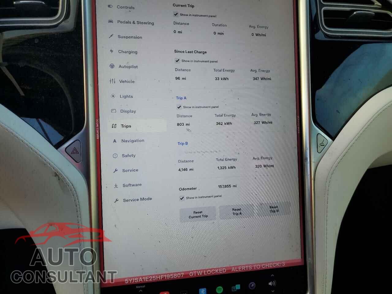 TESLA MODEL S 2017 - 5YJSA1E25HF195807