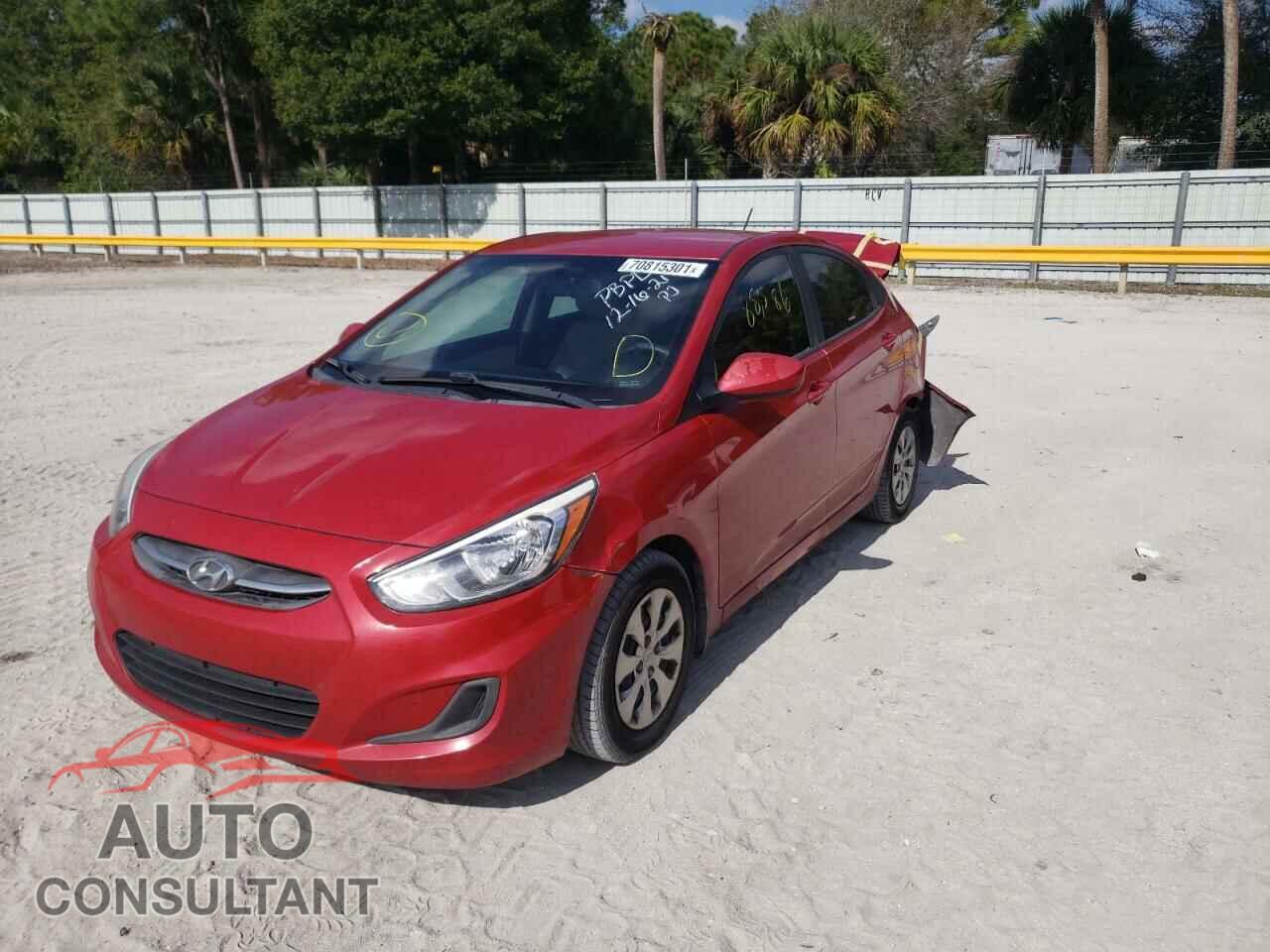 HYUNDAI ACCENT 2016 - KMHCT4AE9GU136891