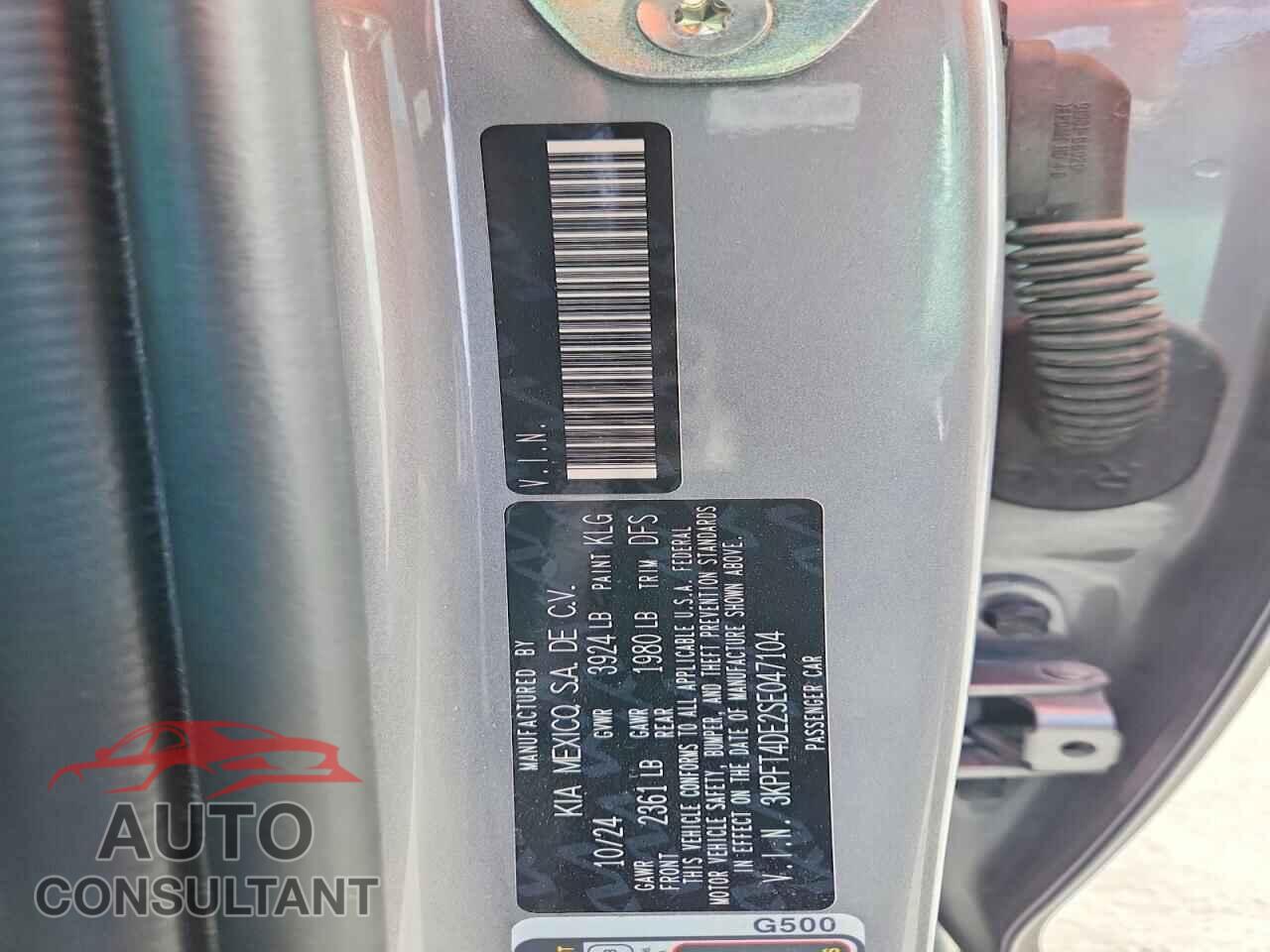 KIA ALL OTHER 2025 - 3KPFT4DE2SE047104