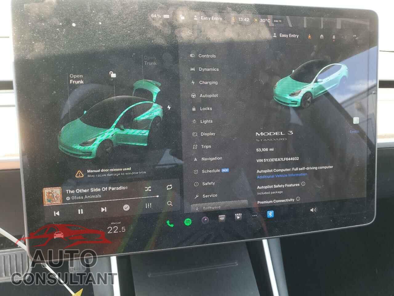 TESLA MODEL 3 2020 - 5YJ3E1EA7LF644932