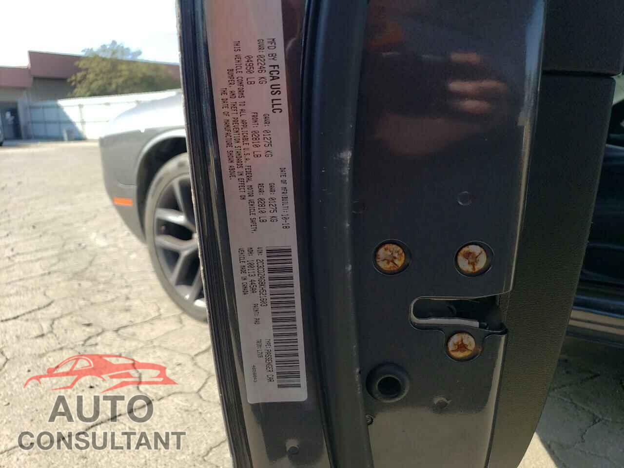 DODGE CHALLENGER 2019 - 2C3CDZAG8KH521603