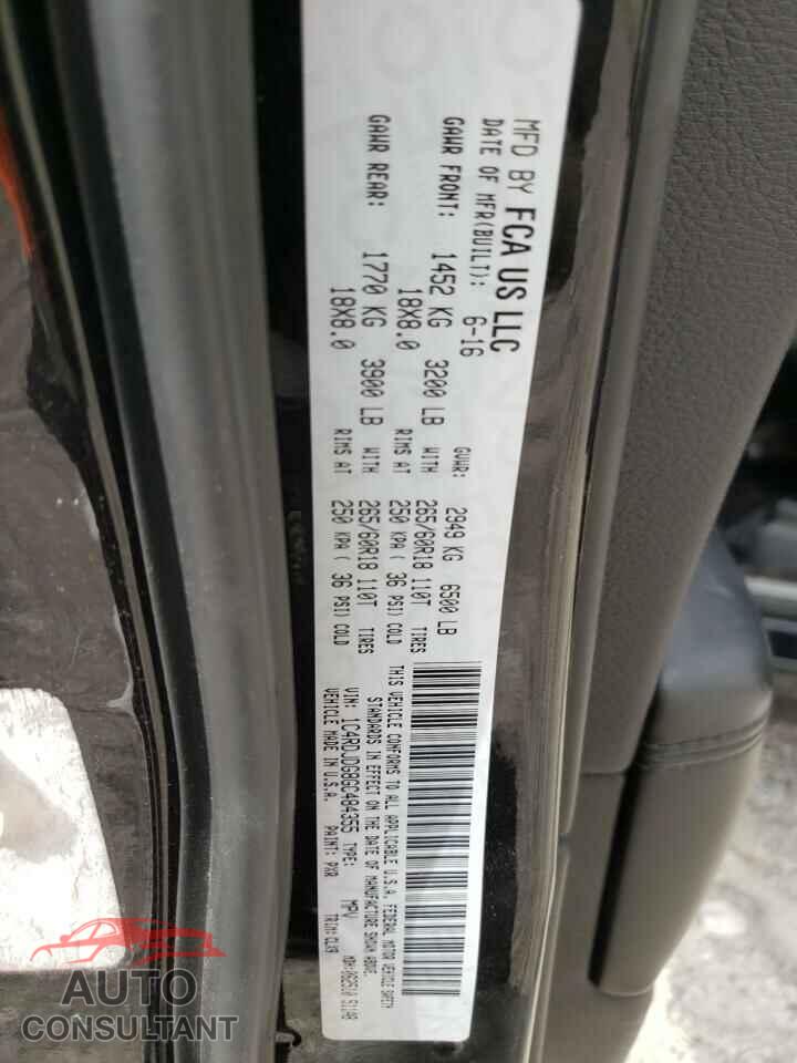 DODGE DURANGO 2016 - 1C4RDJDG8GC484355