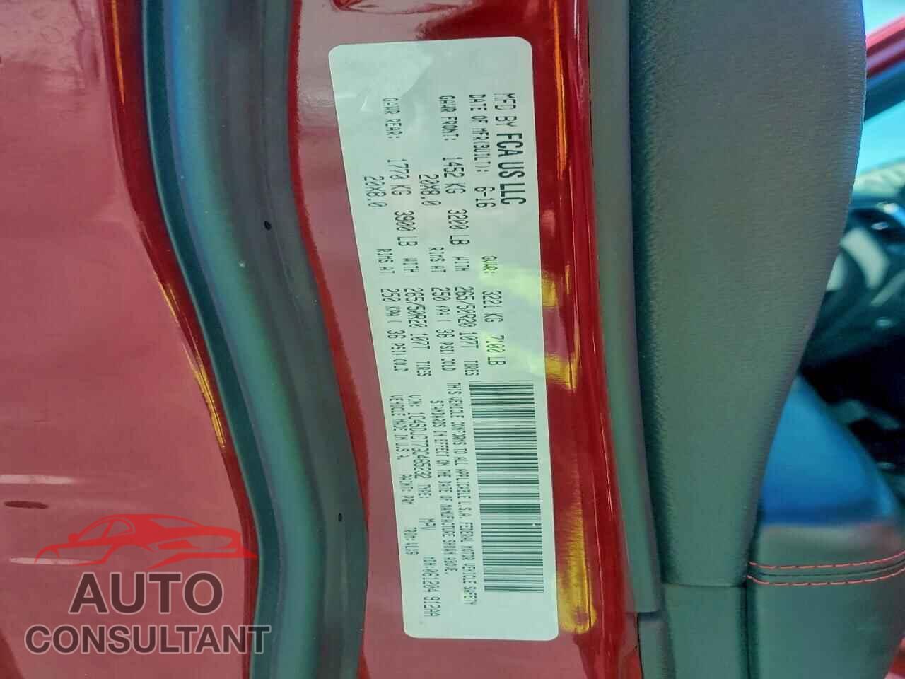 DODGE DURANGO 2016 - 1C4SDJCT7GC465232