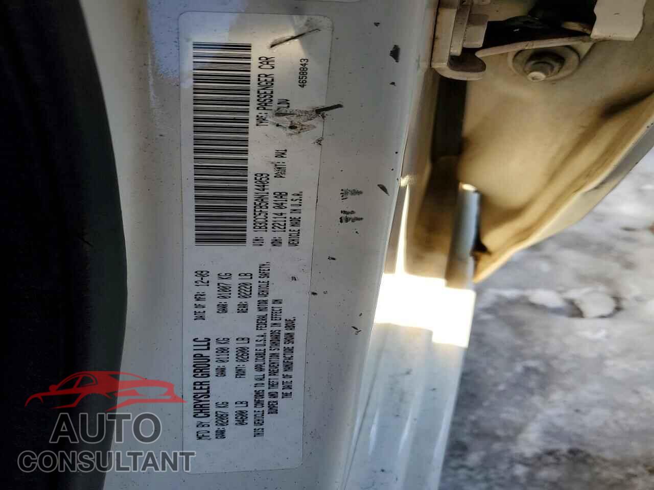 DODGE AVENGER 2010 - 1B3CC5FB5AN144059