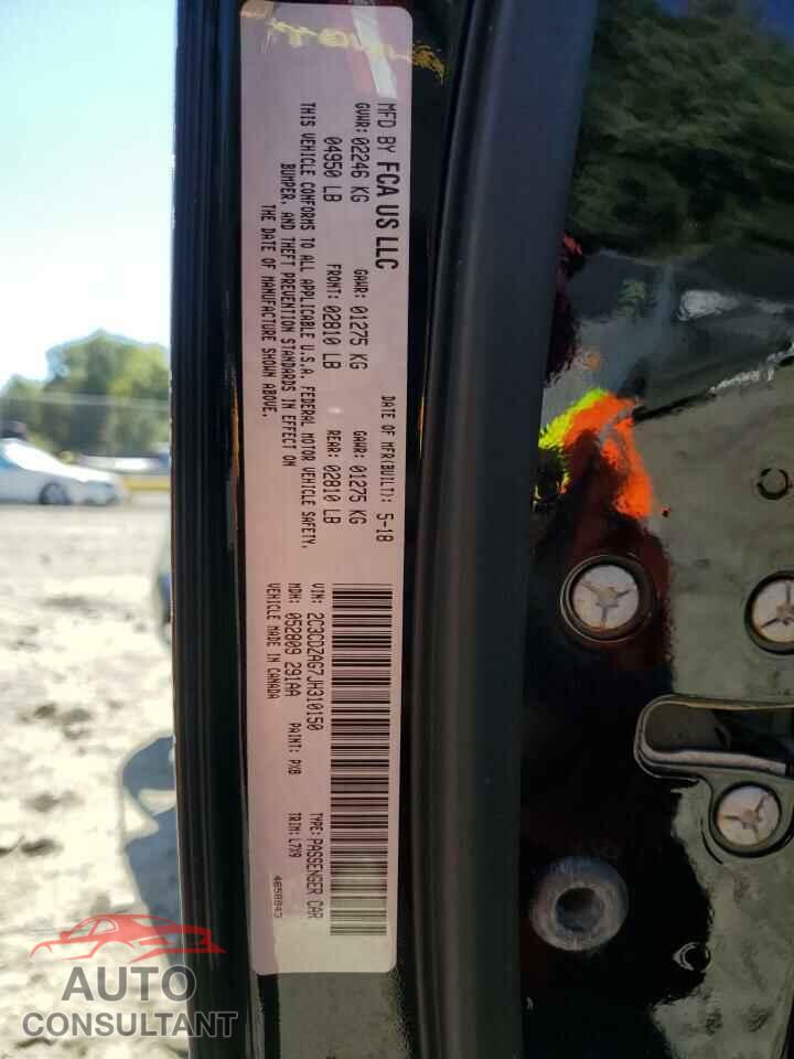 DODGE CHALLENGER 2018 - 2C3CDZAG7JH310150