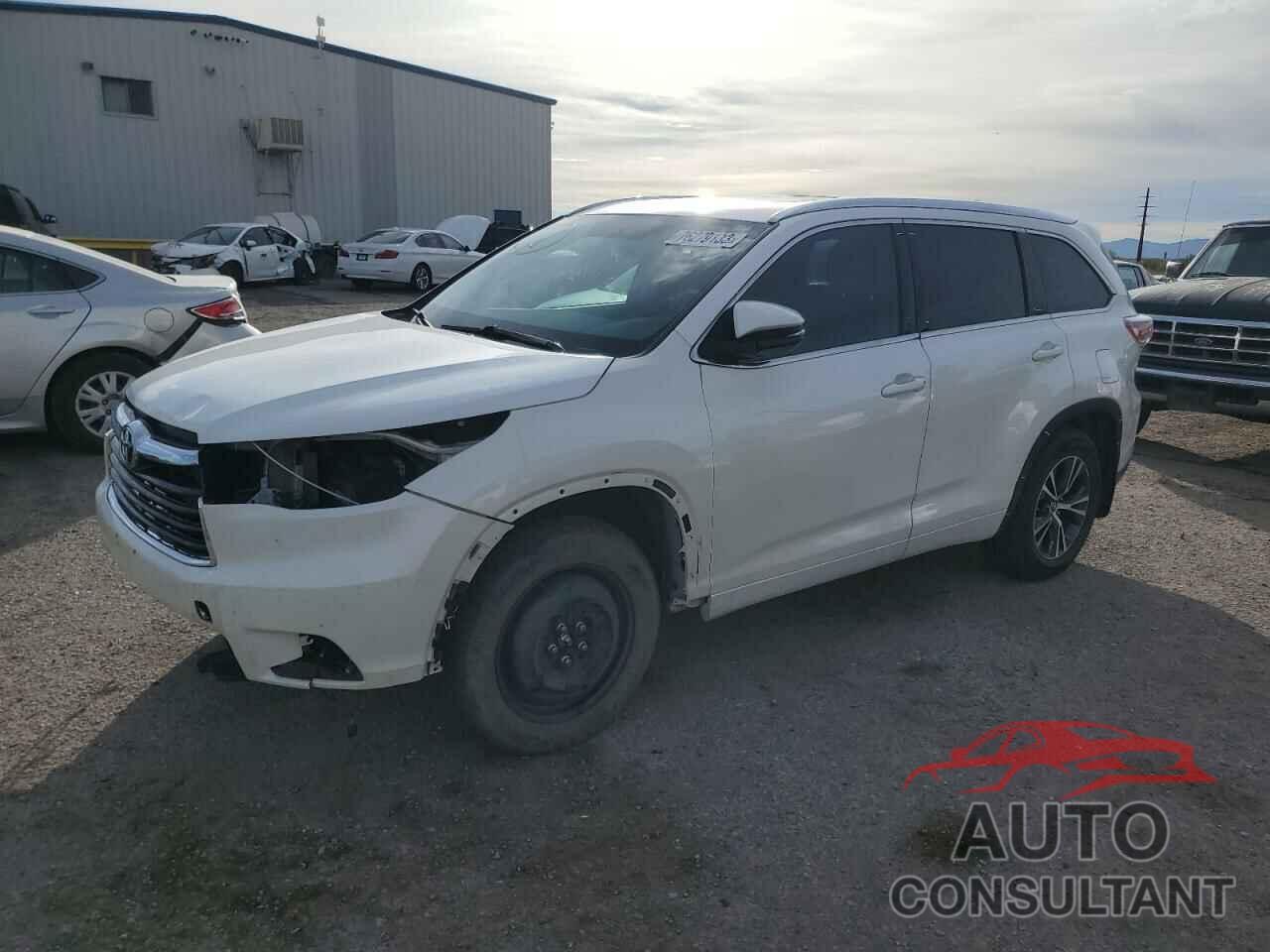 TOYOTA HIGHLANDER 2016 - 5TDJKRFH5GS338257