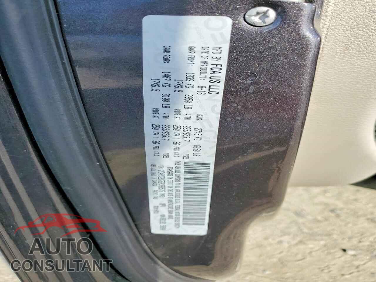 DODGE CARAVAN 2016 - 2C4RDGBG5GR390575