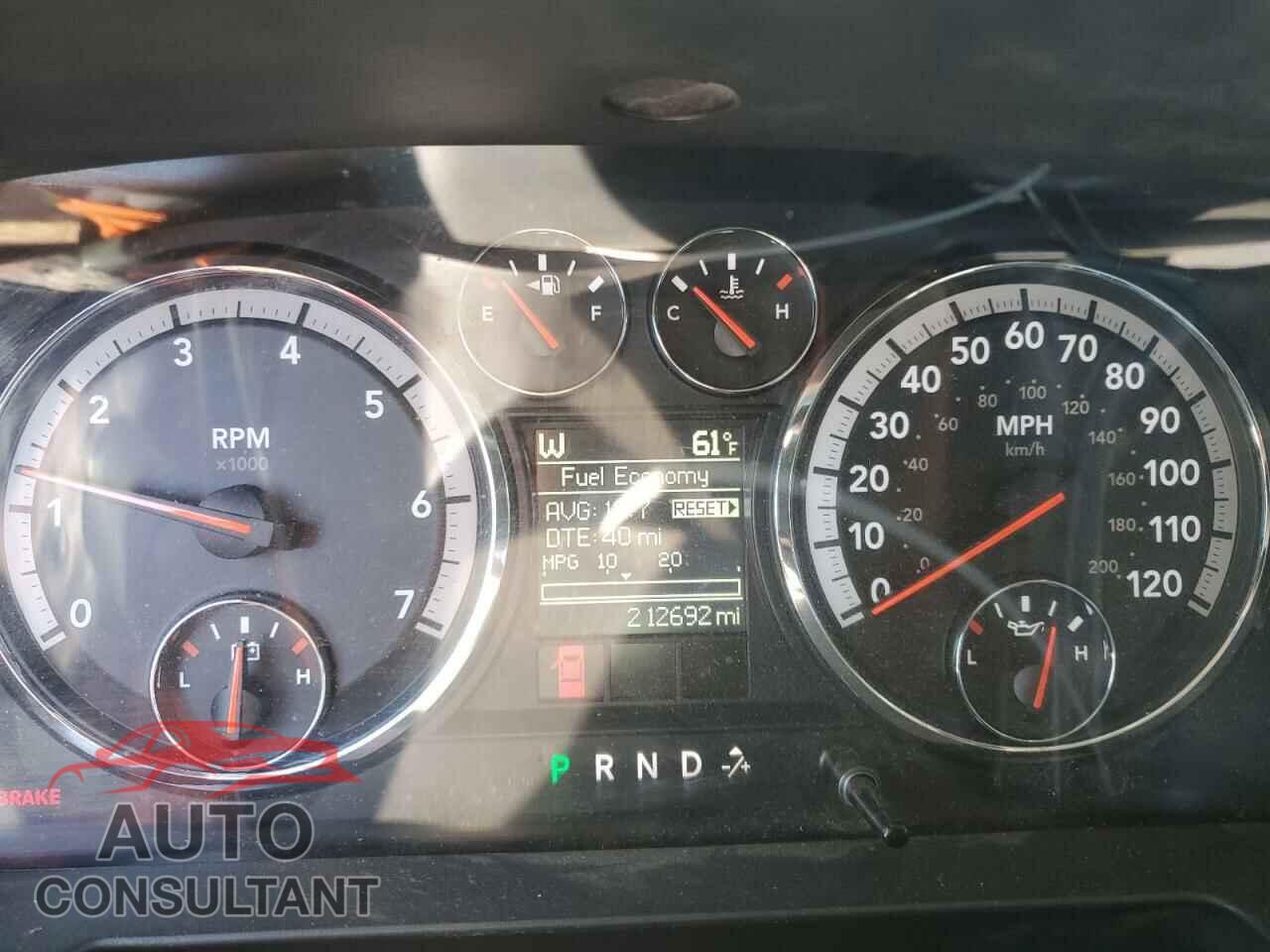 DODGE RAM 1500 2012 - 1C6RD7GT0CS124869