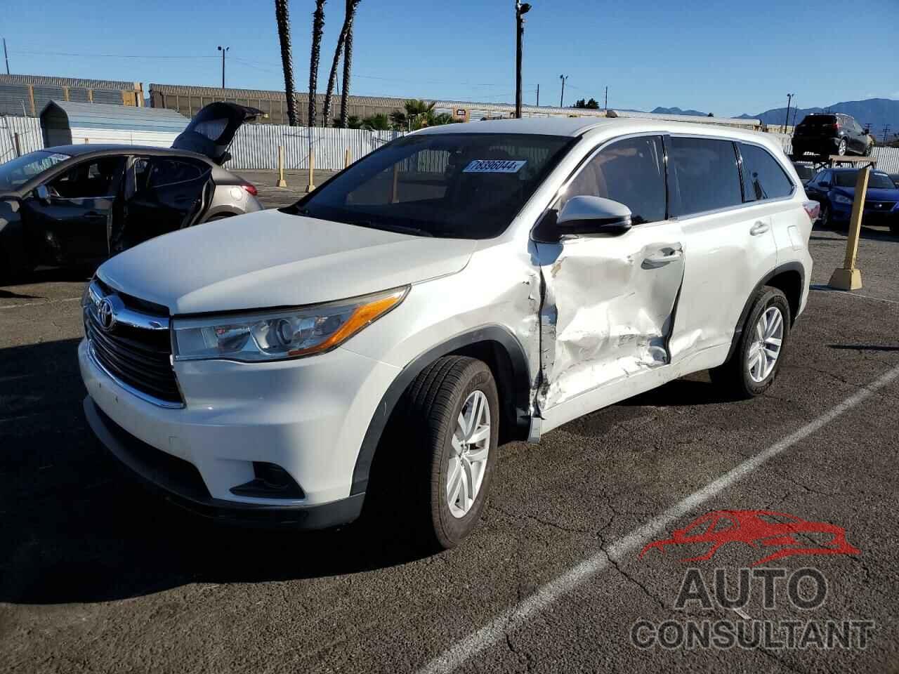 TOYOTA HIGHLANDER 2016 - 5TDZARFH6GS018872