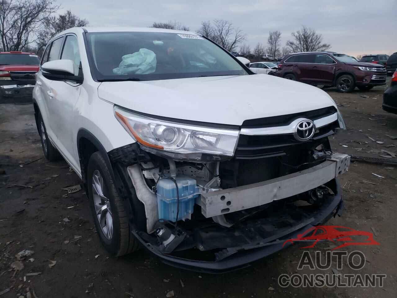TOYOTA HIGHLANDER 2016 - 5TDBKRFH9GS270324