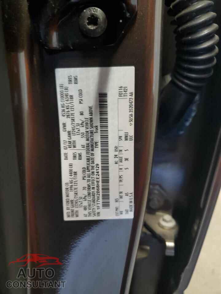 FORD F250 2017 - 1FT7W2B68HEE24129