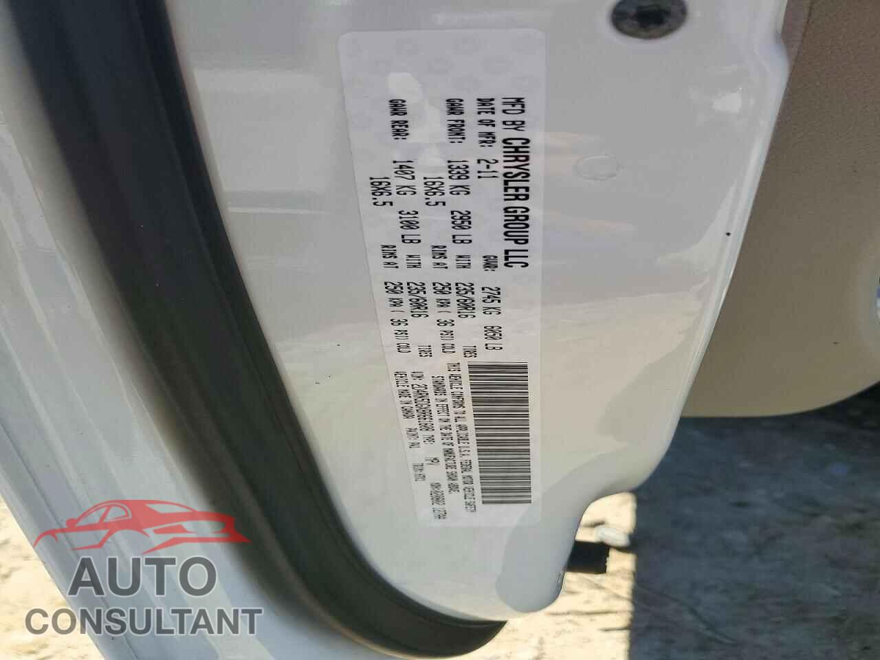 DODGE CARAVAN 2011 - 2D4RN5DGXBR661608
