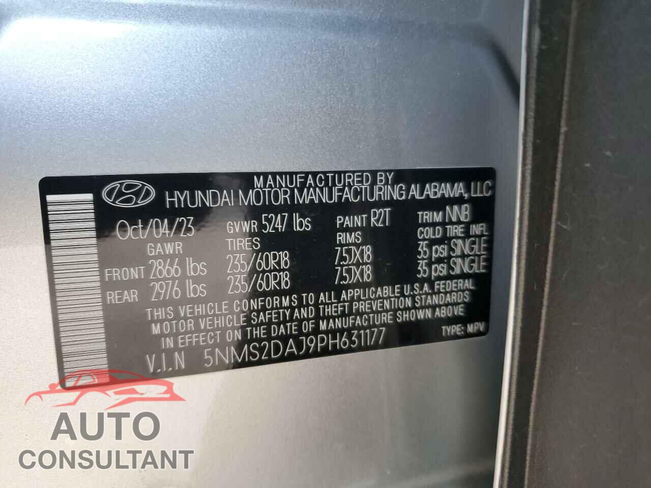 HYUNDAI SANTA FE 2023 - 5NMS2DAJ9PH631177