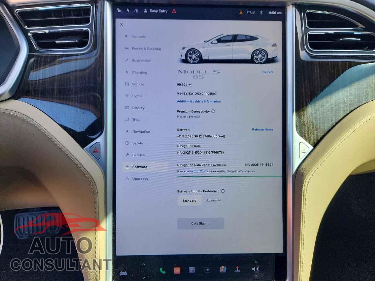 TESLA MODEL S 2012 - 5YJSA1DNXCFP01507