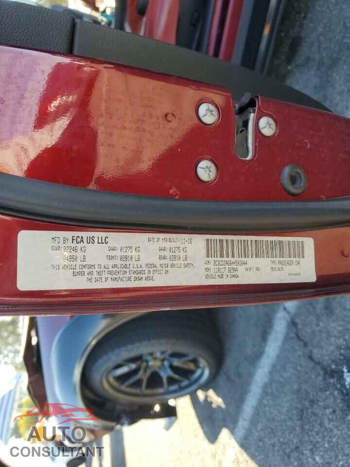 DODGE CHALLENGER 2017 - 2C3CDZAG6HH503044