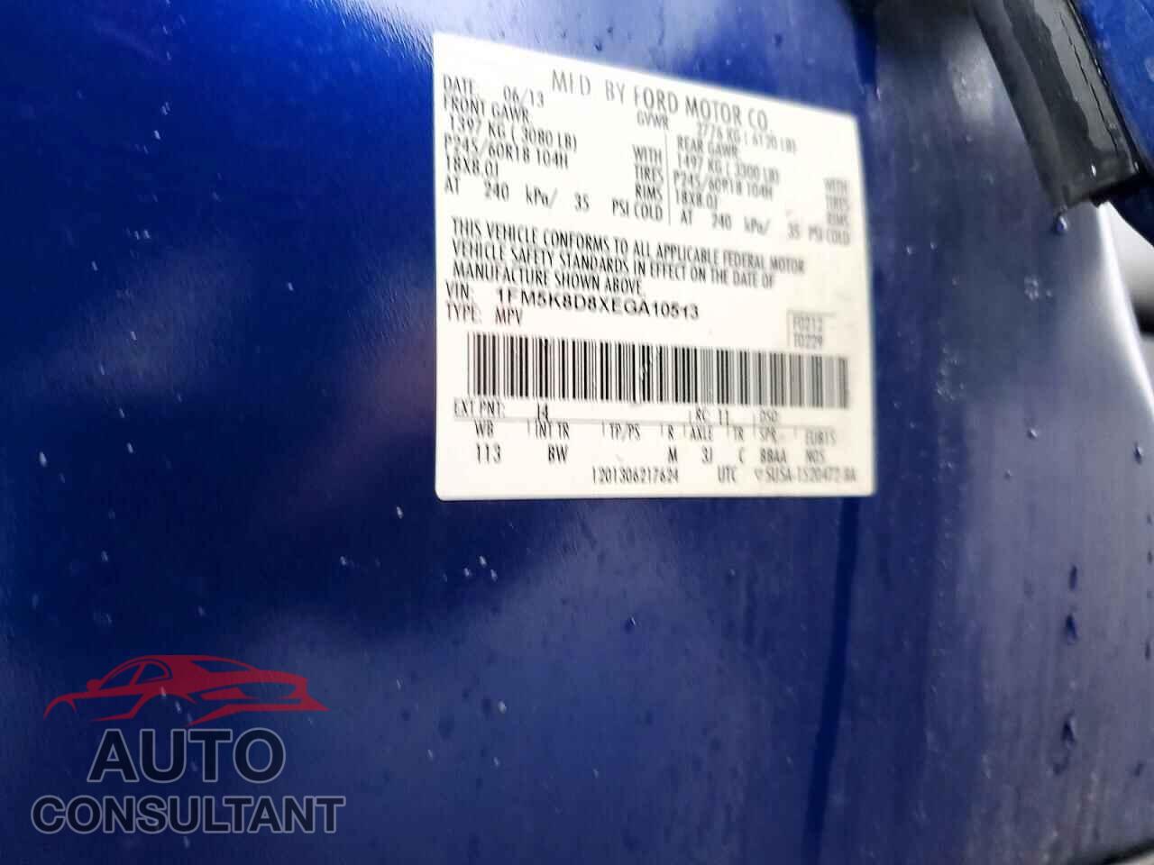 FORD EXPLORER 2014 - 1FM5K8D8XEGA10513