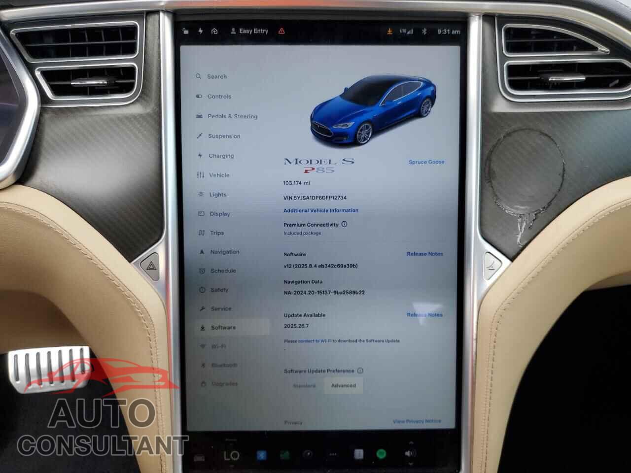 TESLA MODEL S 2013 - 5YJSA1DP6DFP12734