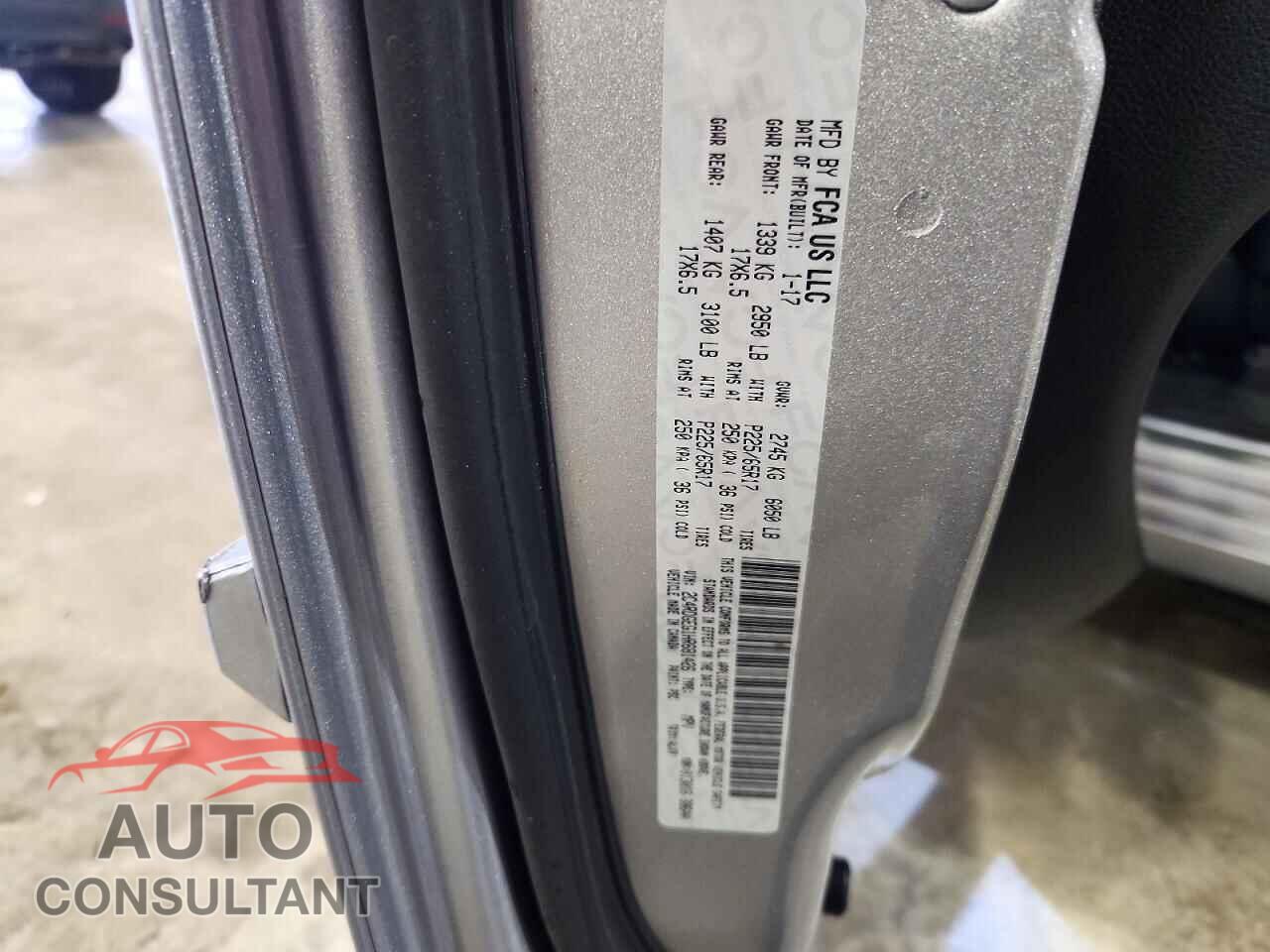 DODGE CARAVAN 2017 - 2C4RDGEG1HR681426