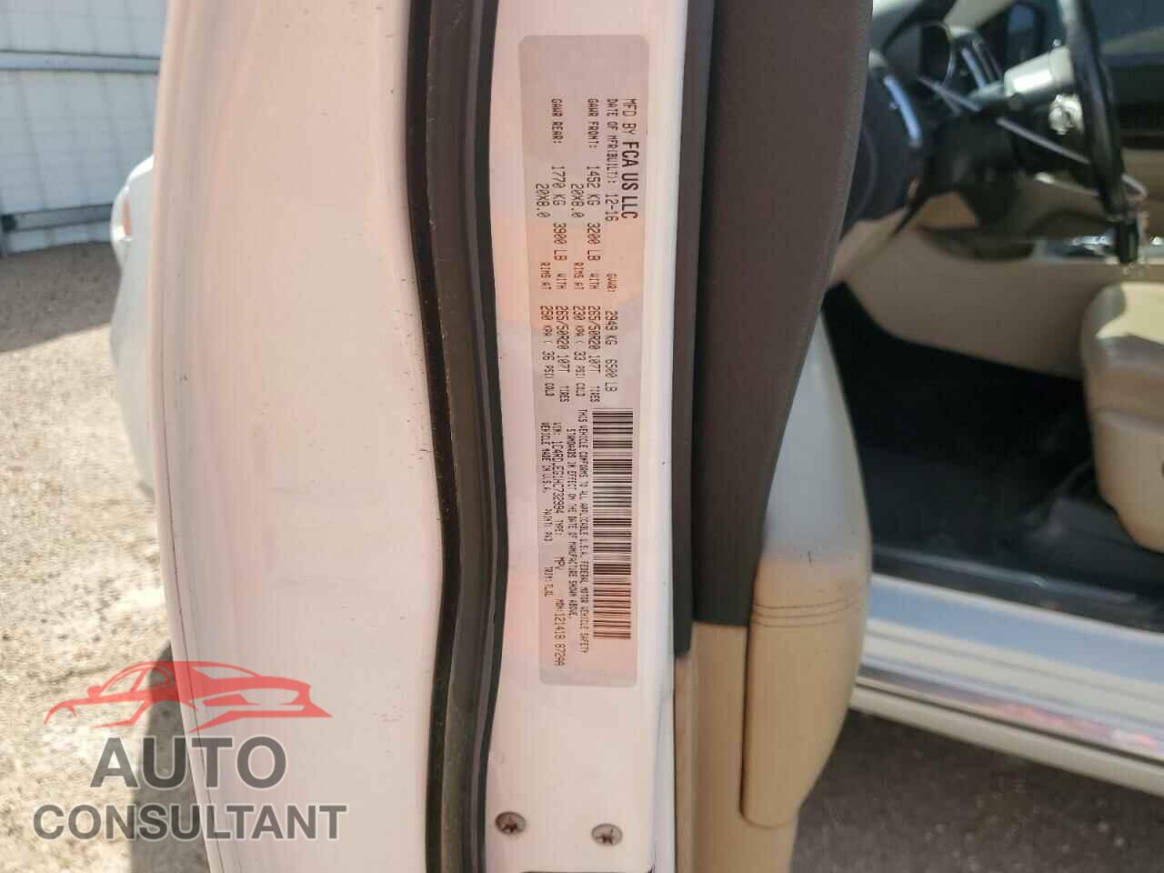 DODGE DURANGO 2017 - 1C4RDJEG1HC732994