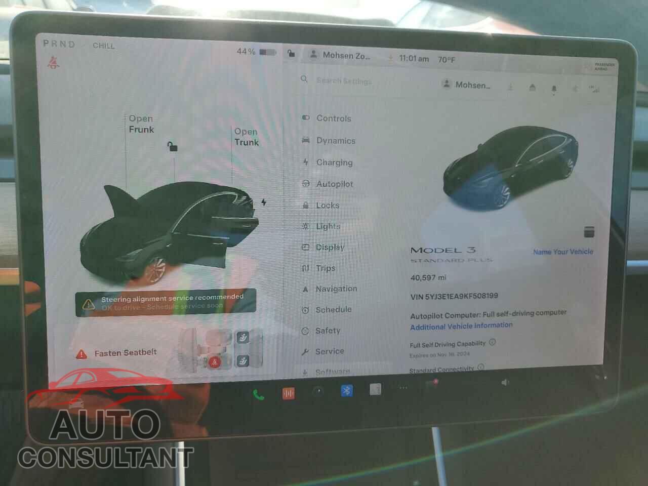 TESLA MODEL 3 2019 - 5YJ3E1EA9KF508199