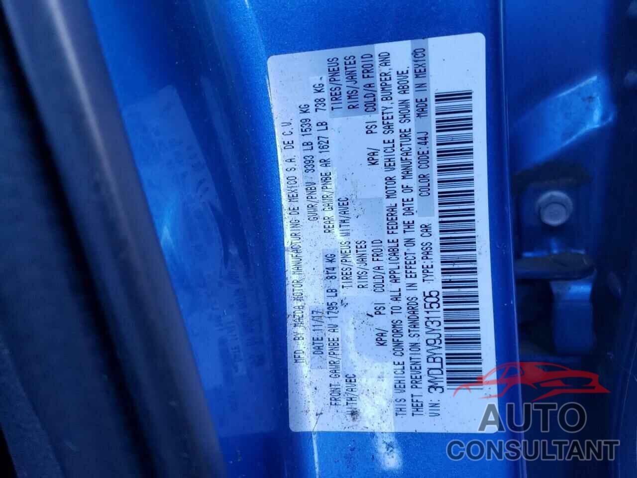 TOYOTA YARIS 2018 - 3MYDLBYV9JY311505