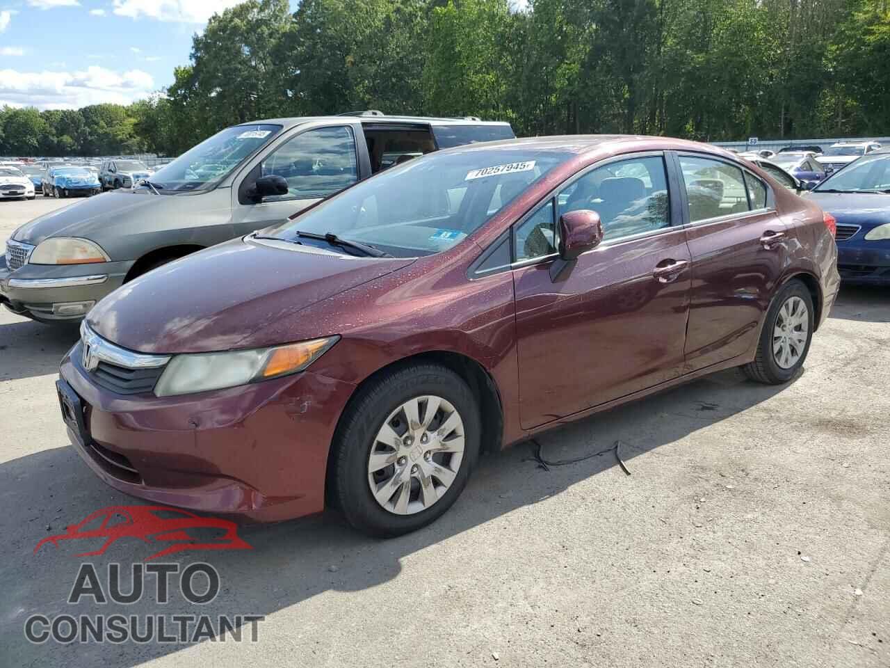 HONDA CIVIC 2012 - 19XFB2F53CE345649