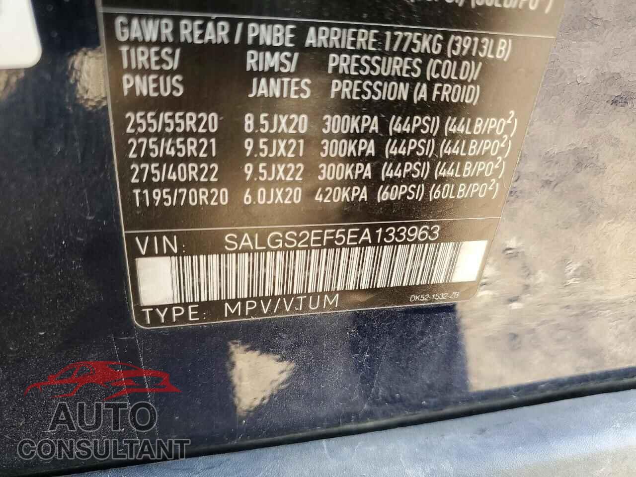 LAND ROVER RANGEROVER 2014 - SALGS2EF5EA133963