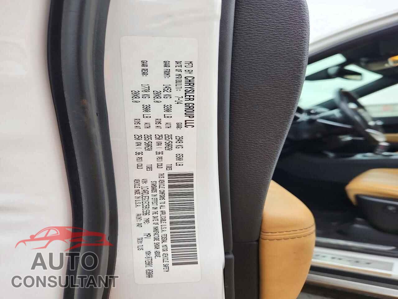 DODGE DURANGO 2014 - 1C4RDJEG1EC591596