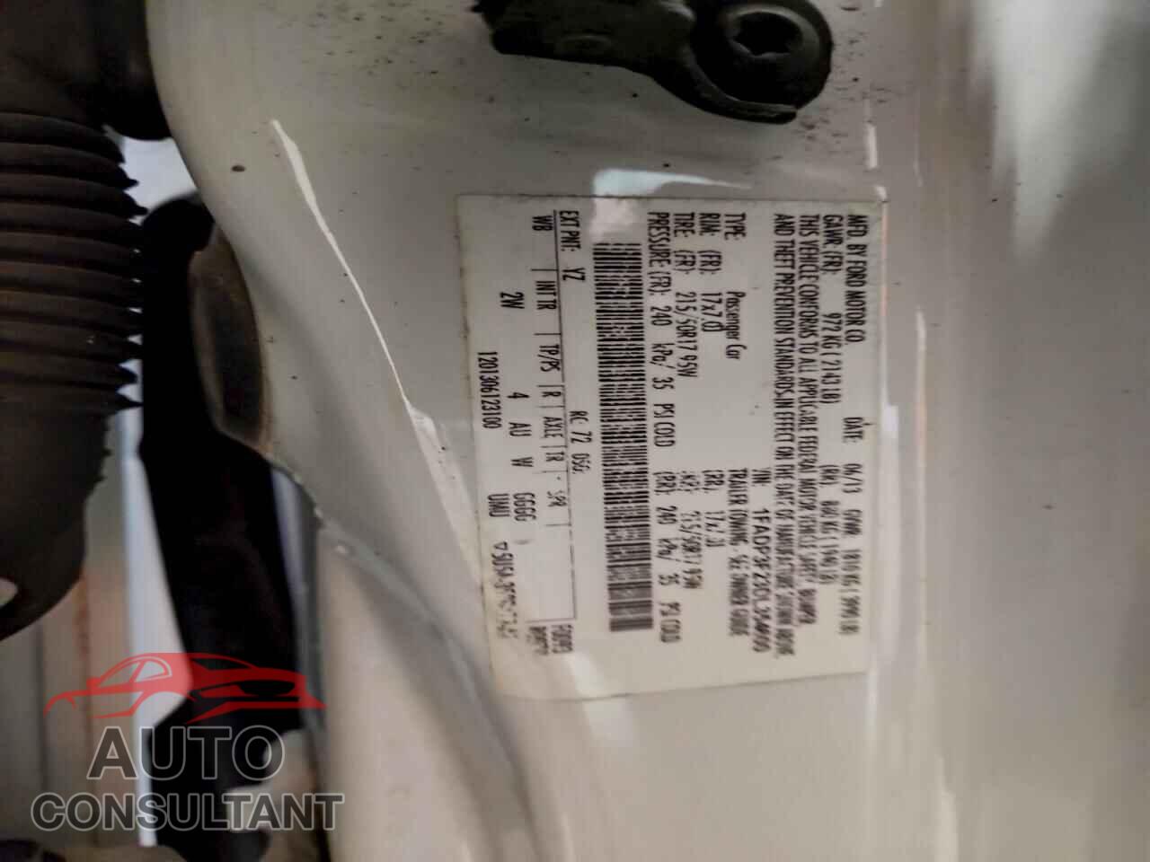 FORD FOCUS 2013 - 1FADP3F23DL354600