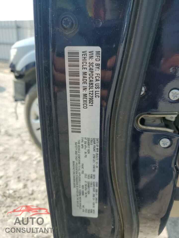 DODGE JOURNEY 2020 - 3C4PDCAB3LT279021