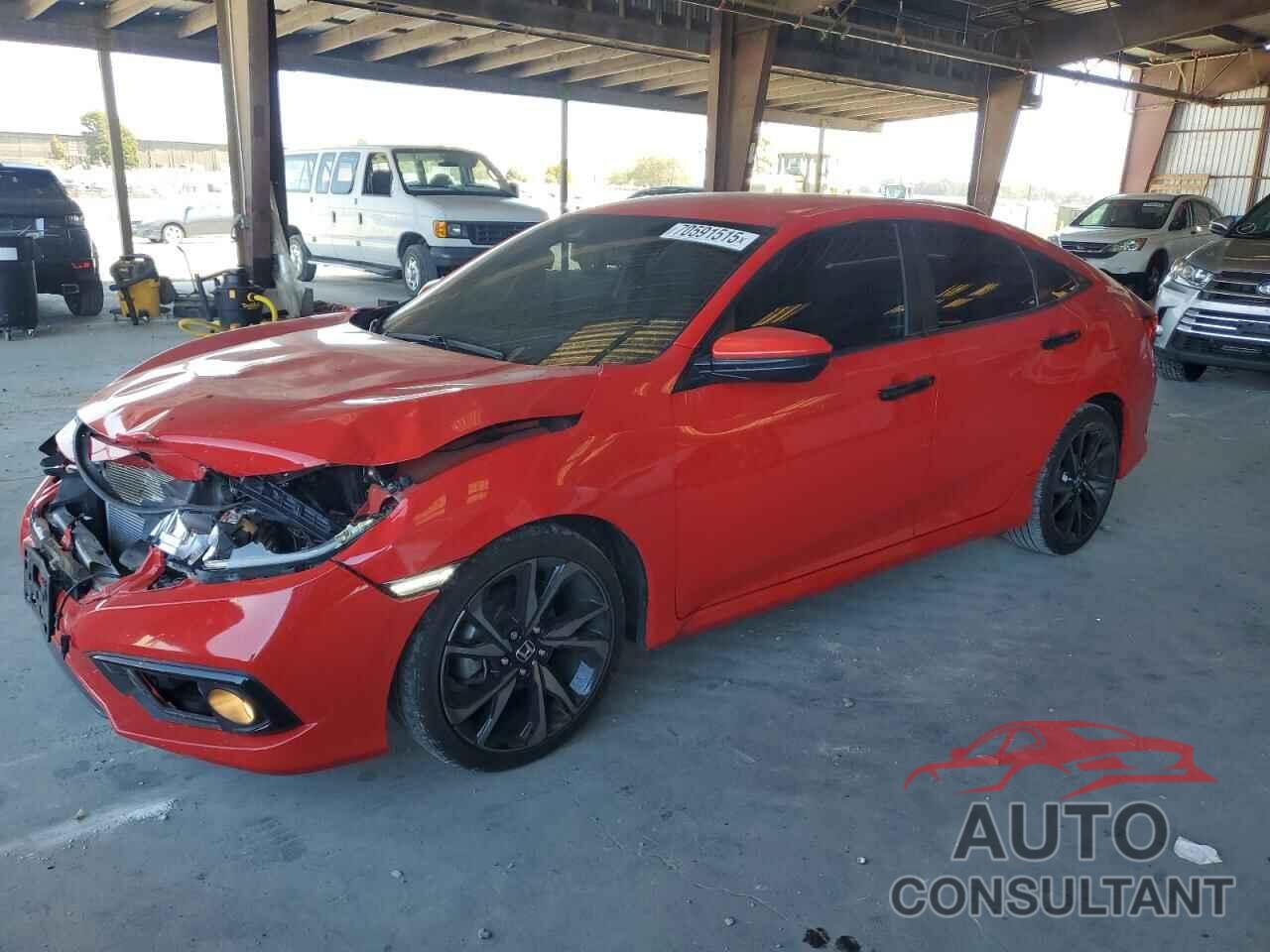 HONDA CIVIC 2019 - 2HGFC2F89KH545527