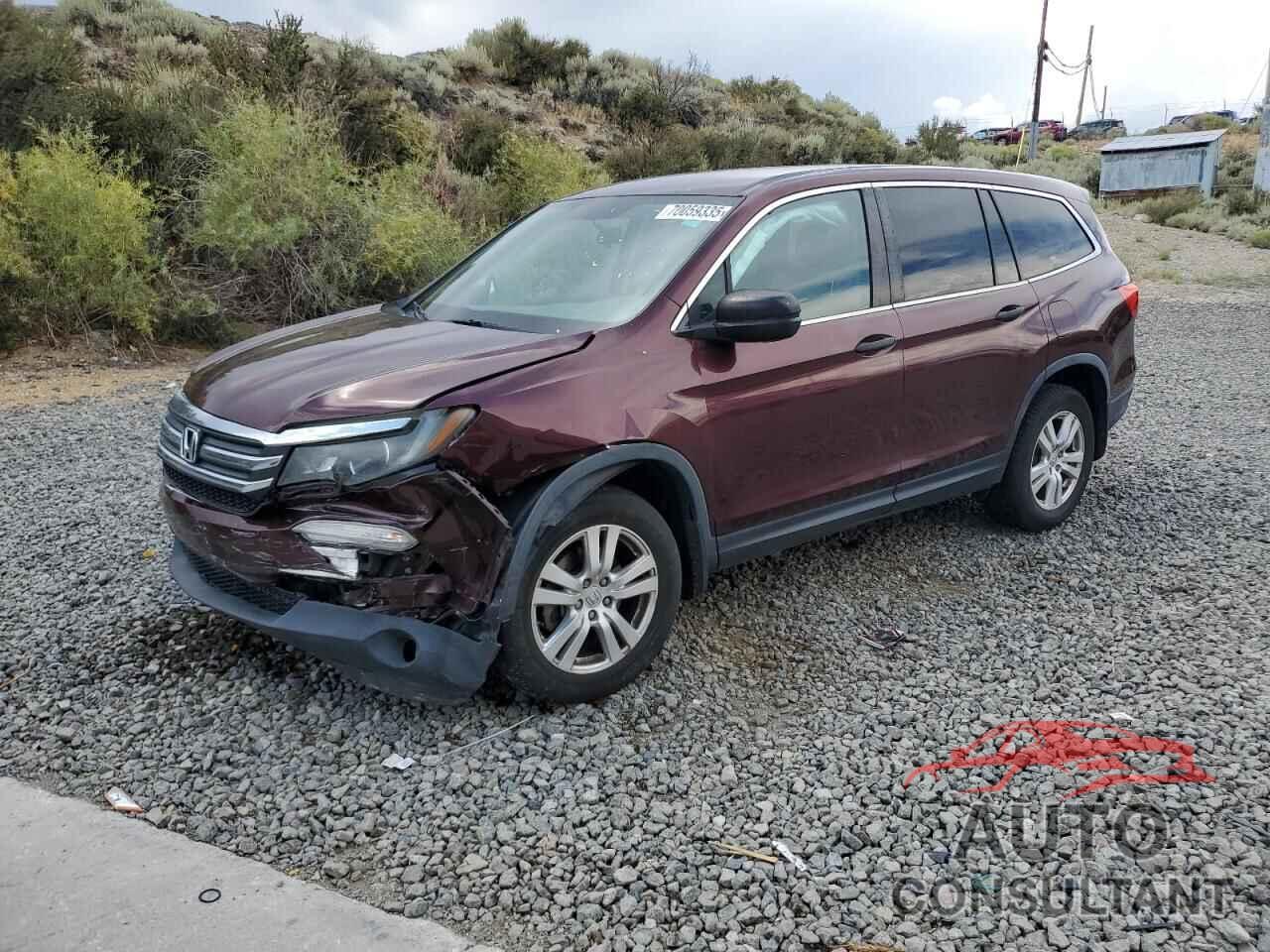 HONDA PILOT 2017 - 5FNYF6H19HB078145