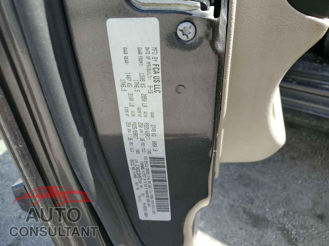 DODGE CARAVAN 2017 - 2C4RDGCG9HR573140