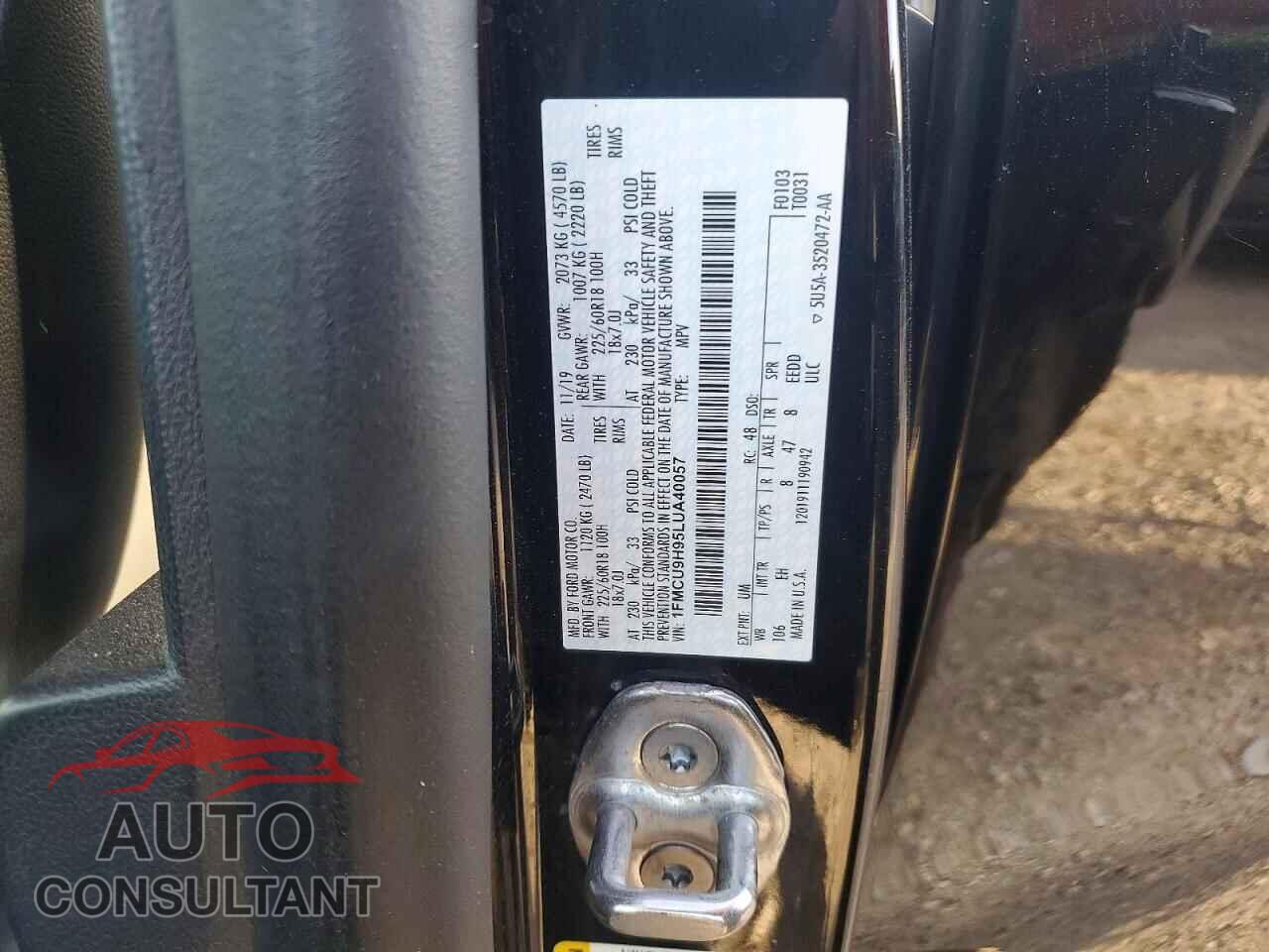 FORD ESCAPE 2020 - 1FMCU9H95LUA40057