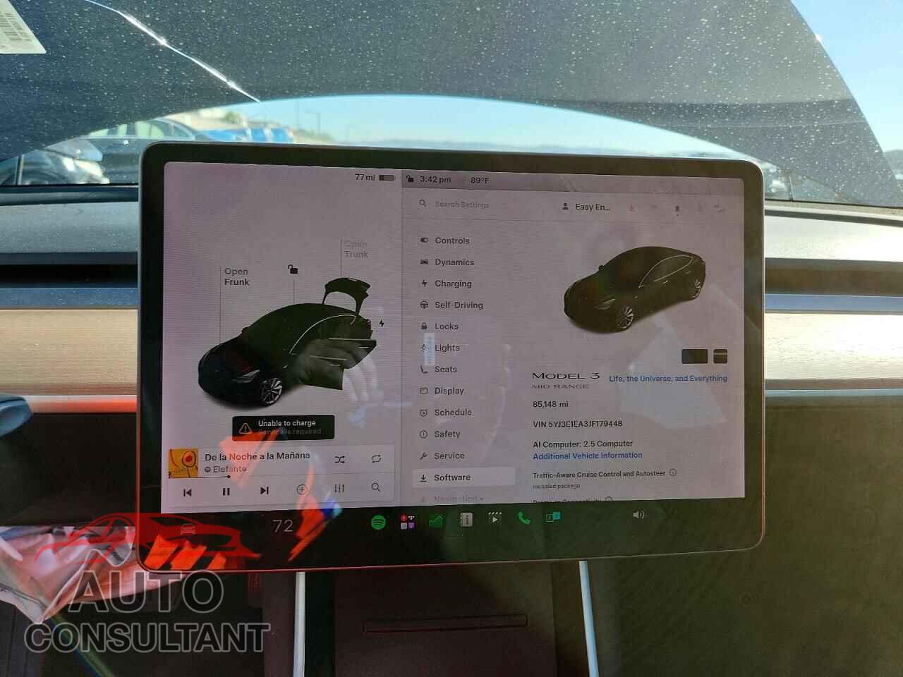 TESLA MODEL 3 2018 - 5YJ3E1EA3JF179448