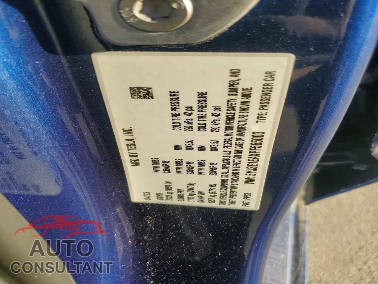 TESLA MODEL 3 2023 - 5YJ3E1EAXPF565003