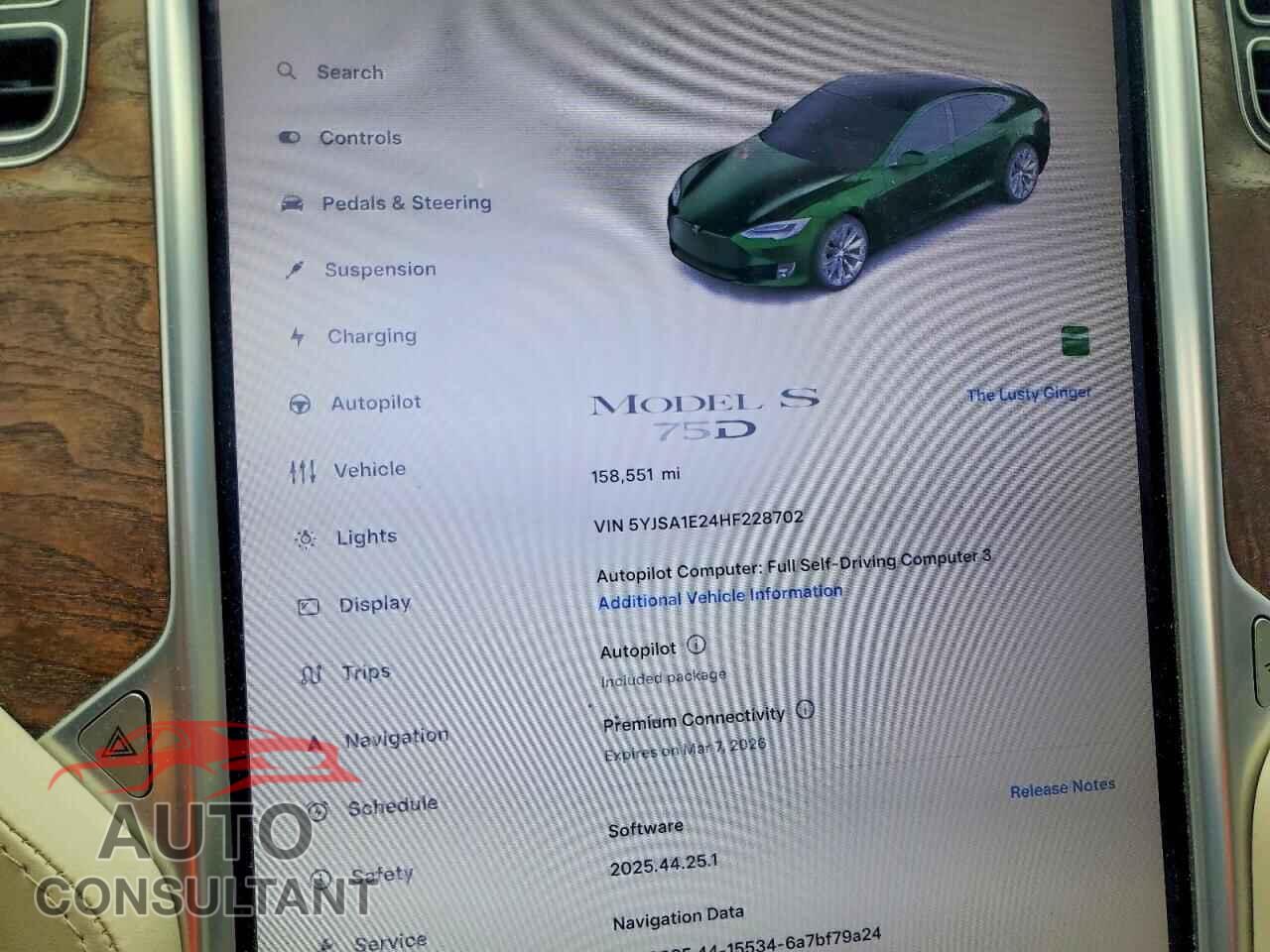 TESLA MODEL S 2017 - 5YJSA1E24HF228702