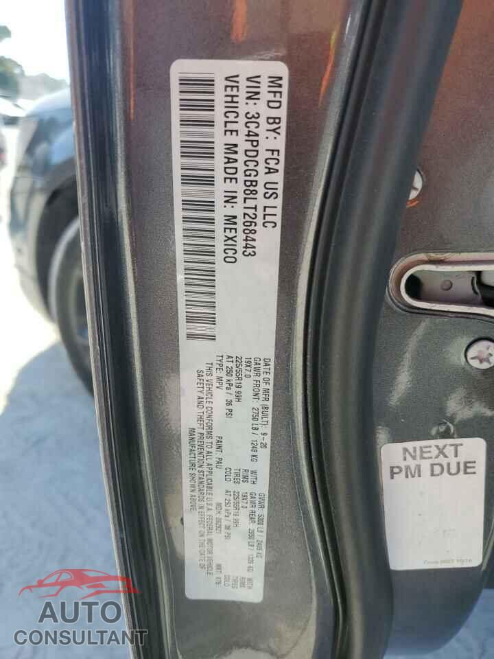DODGE JOURNEY 2020 - 3C4PDCGB8LT268443