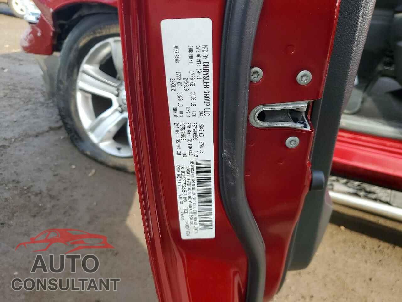 DODGE RAM 1500 2012 - 1C6RD7GT7CS153950