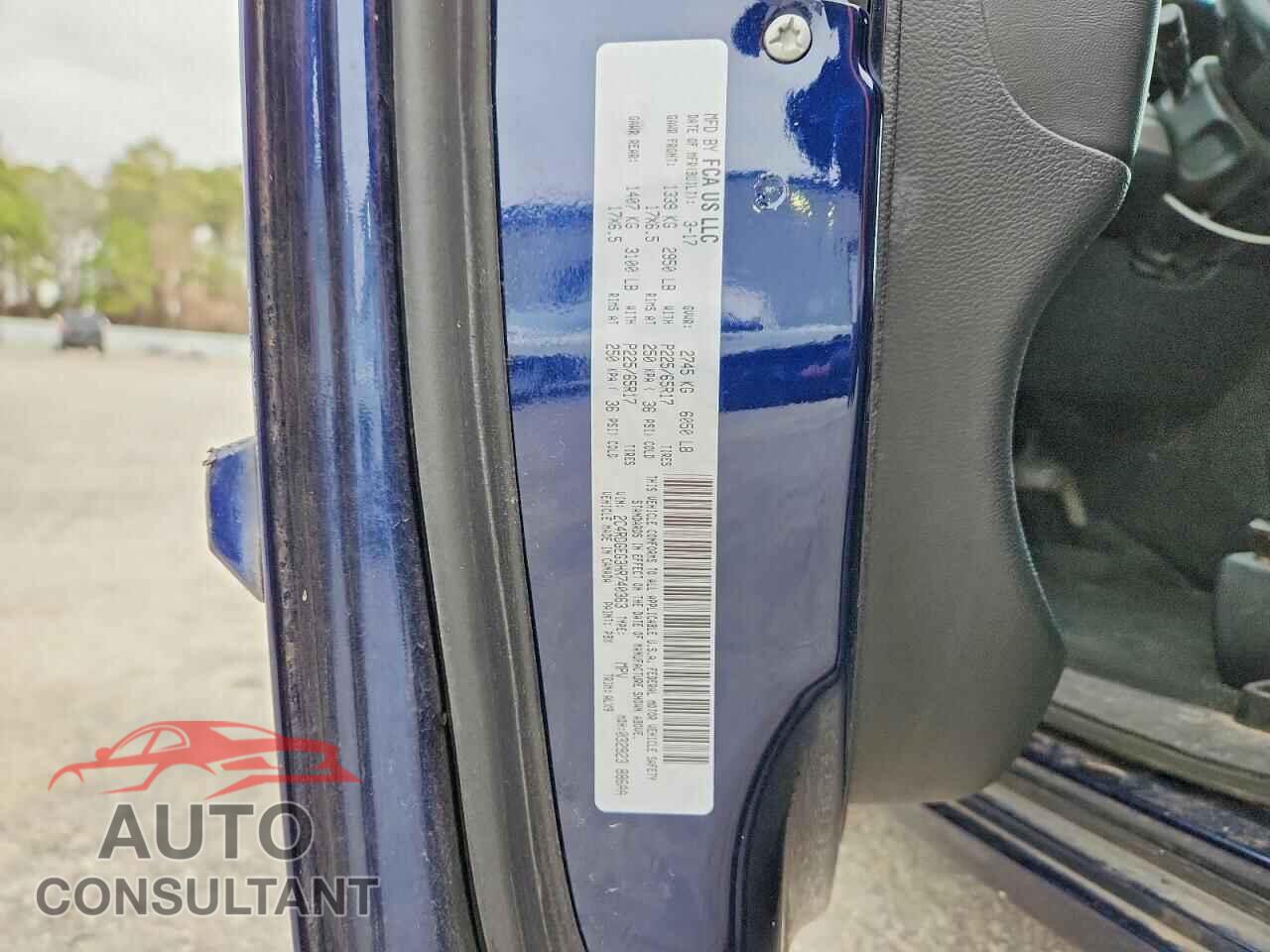 DODGE CARAVAN 2017 - 2C4RDGEG3HR740363