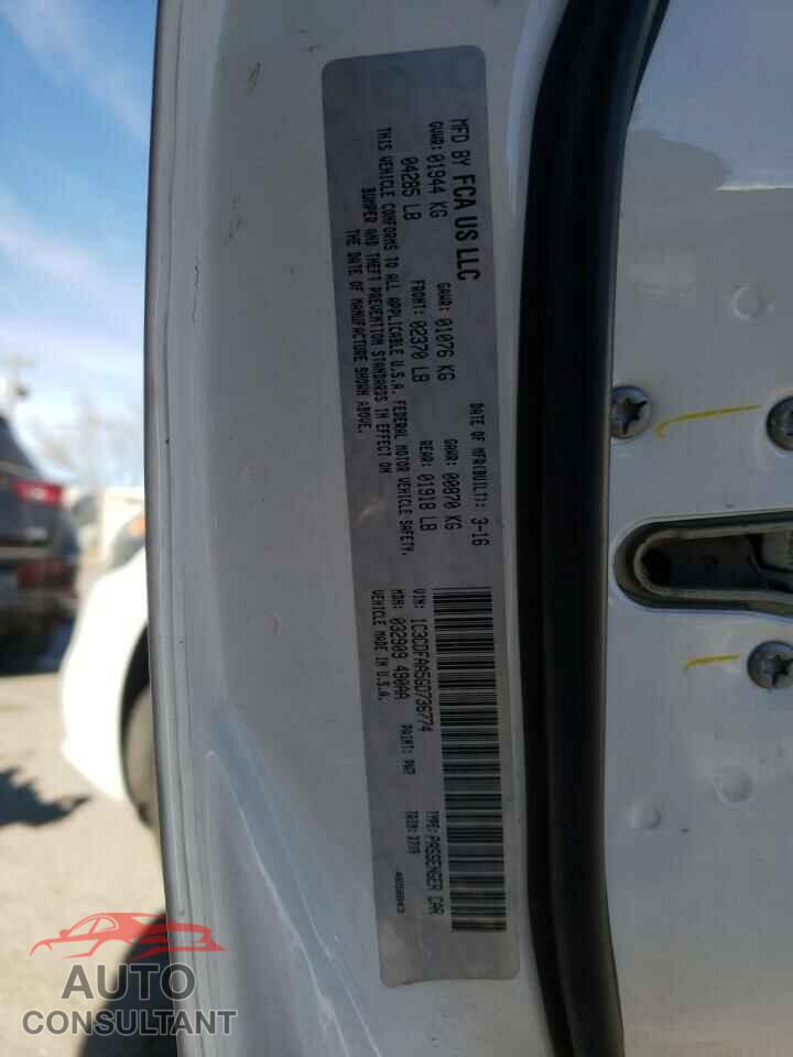 DODGE DART 2016 - 1C3CDFAA5GD736774