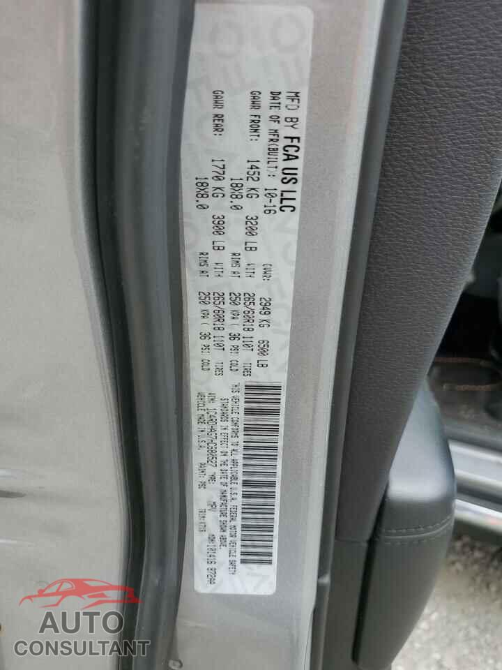 DODGE DURANGO 2017 - 1C4RDHAG7HC680527