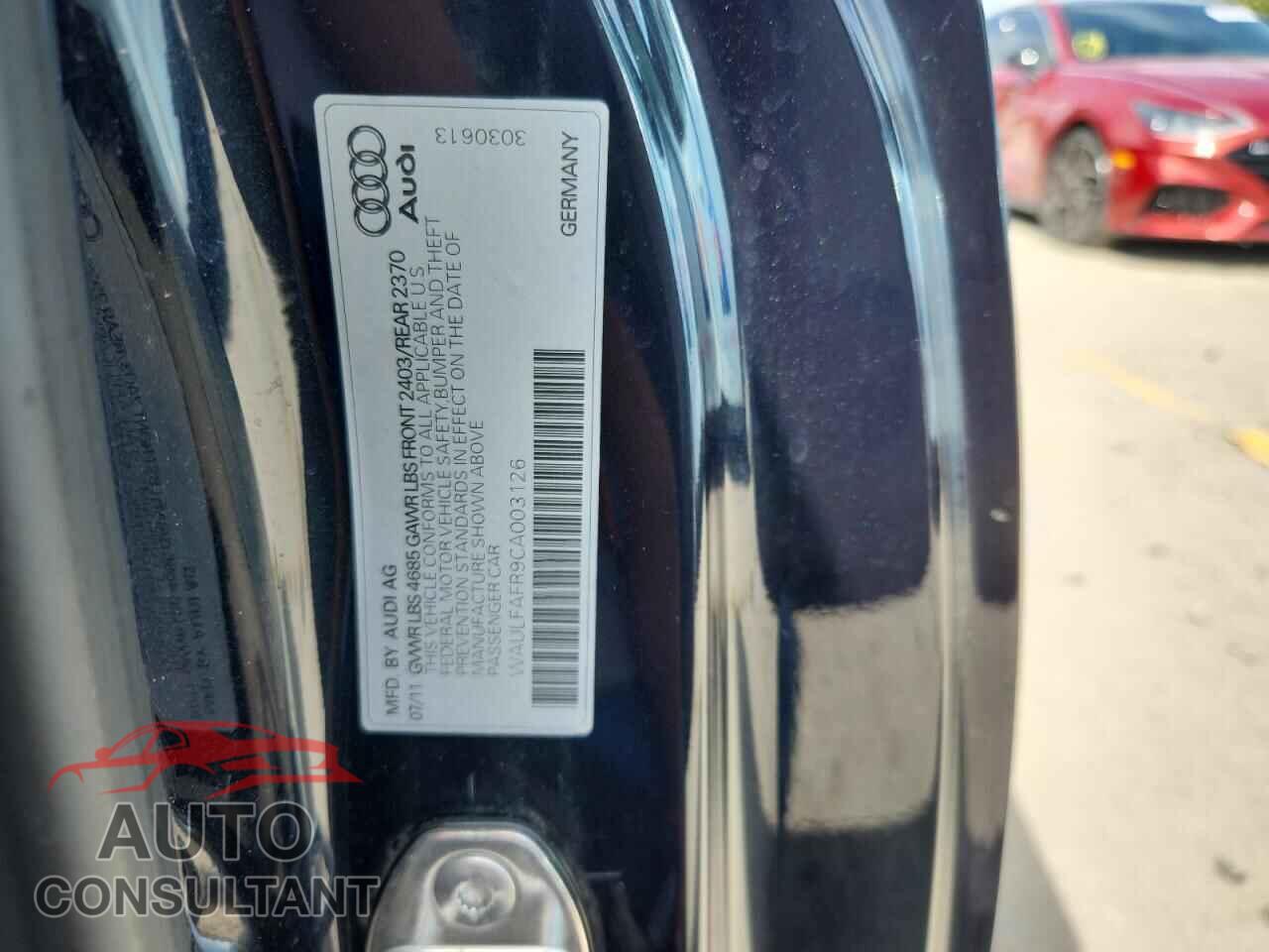 AUDI A5 2012 - WAULFAFR9CA003126